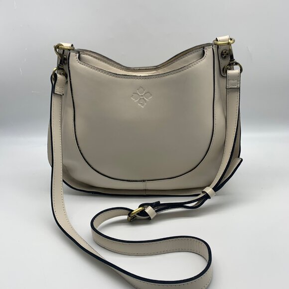 Patricia Nash Latte Leather Caletta Hobo Crossbody - Picture 11 of 12